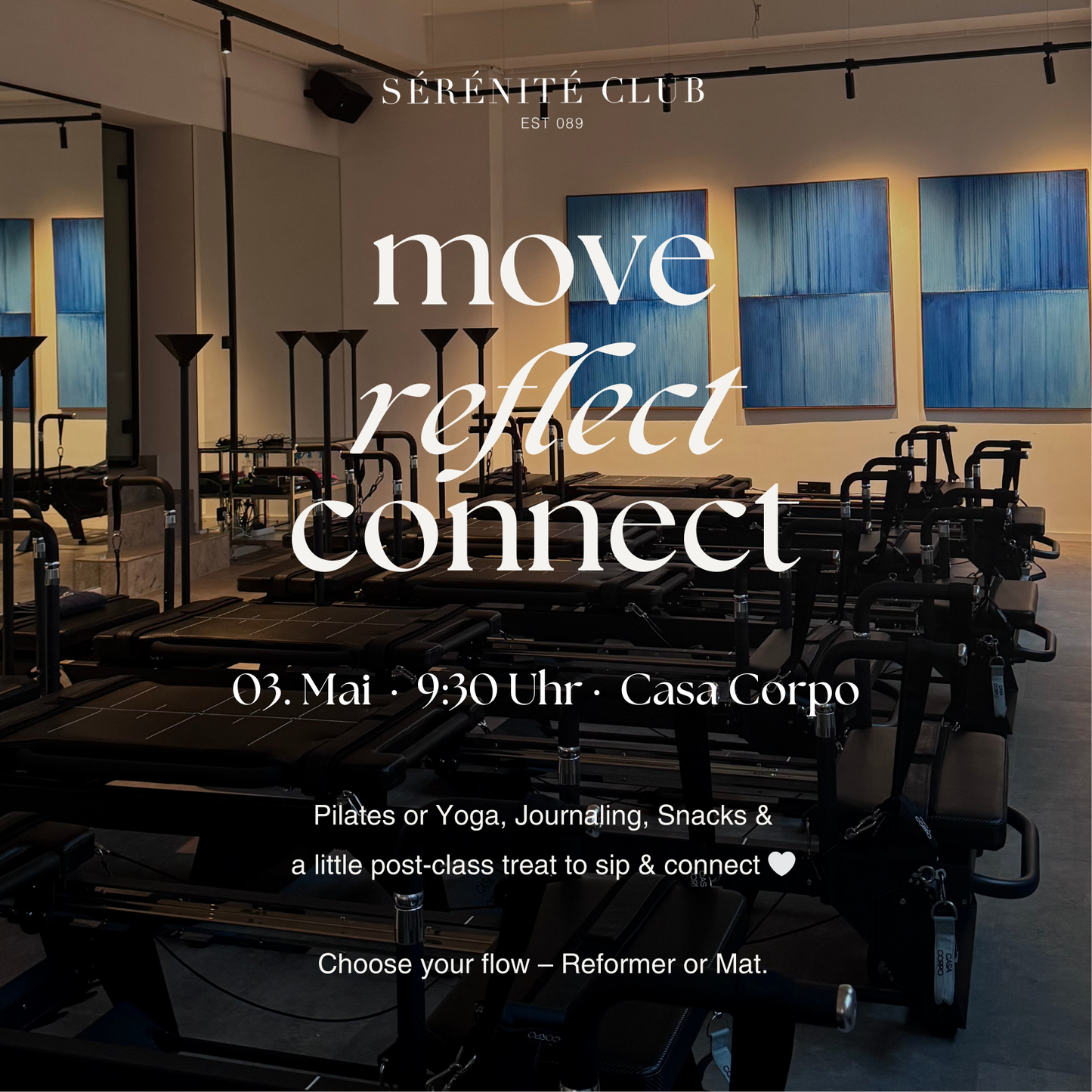 Reformer Class Ticket - Move, Reflect, Connect – 03. Mai